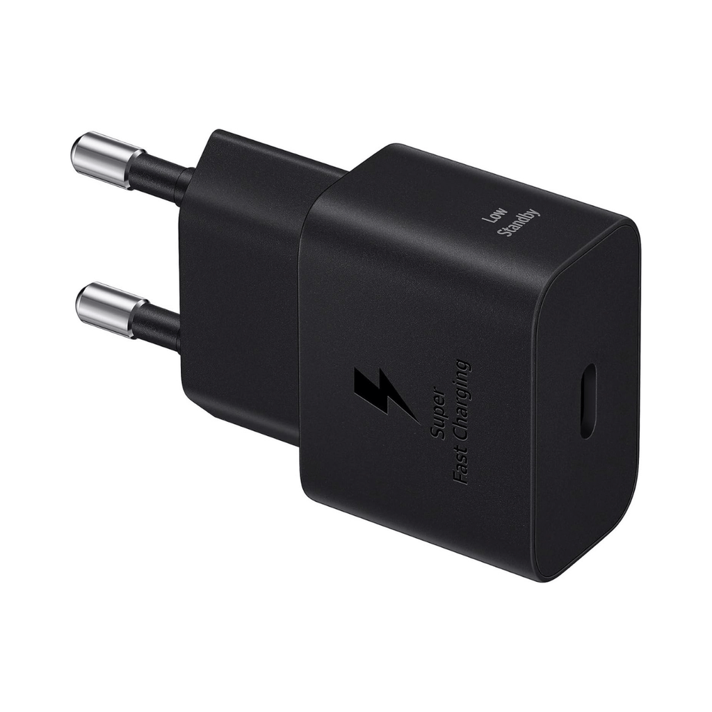 Samsung Cargador 25W USB-C con cable Negro Ultrarrápido EP-T2510XBEGEU
