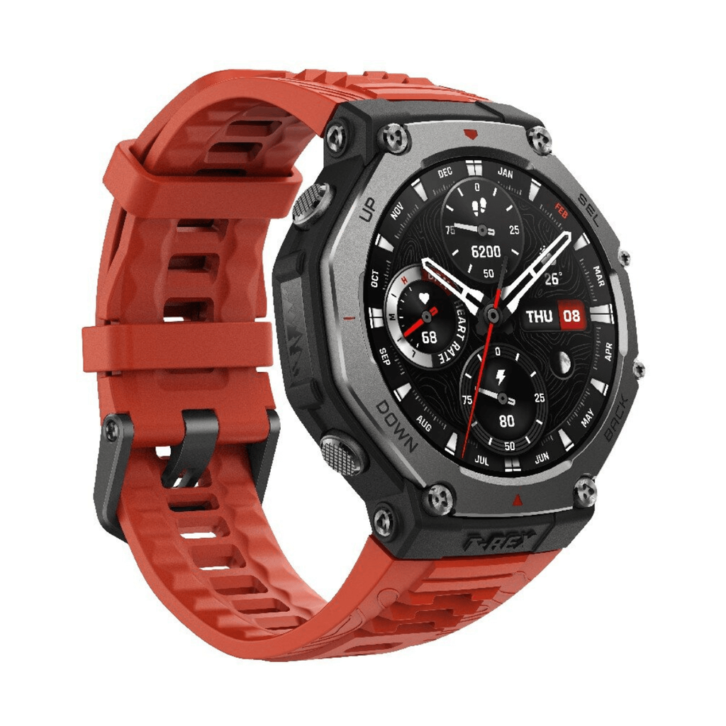 Amazfit T-Rex 3 GPS 48mm Smartwatch Rojo (Lava RED)