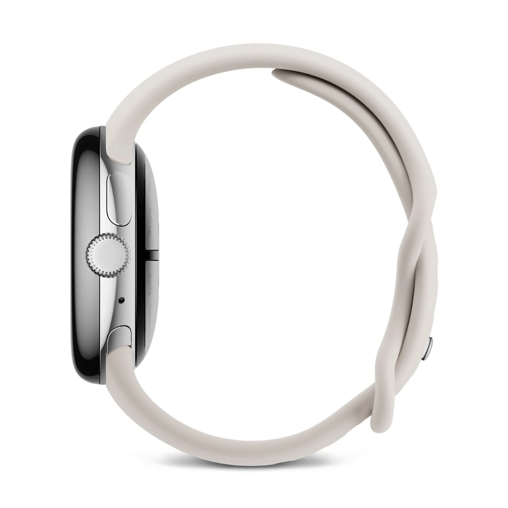 Google Pixel Watch 3 45mm WiFi Plata (Polished Silver) y Correa Deportiva Blanca (Porcelain)