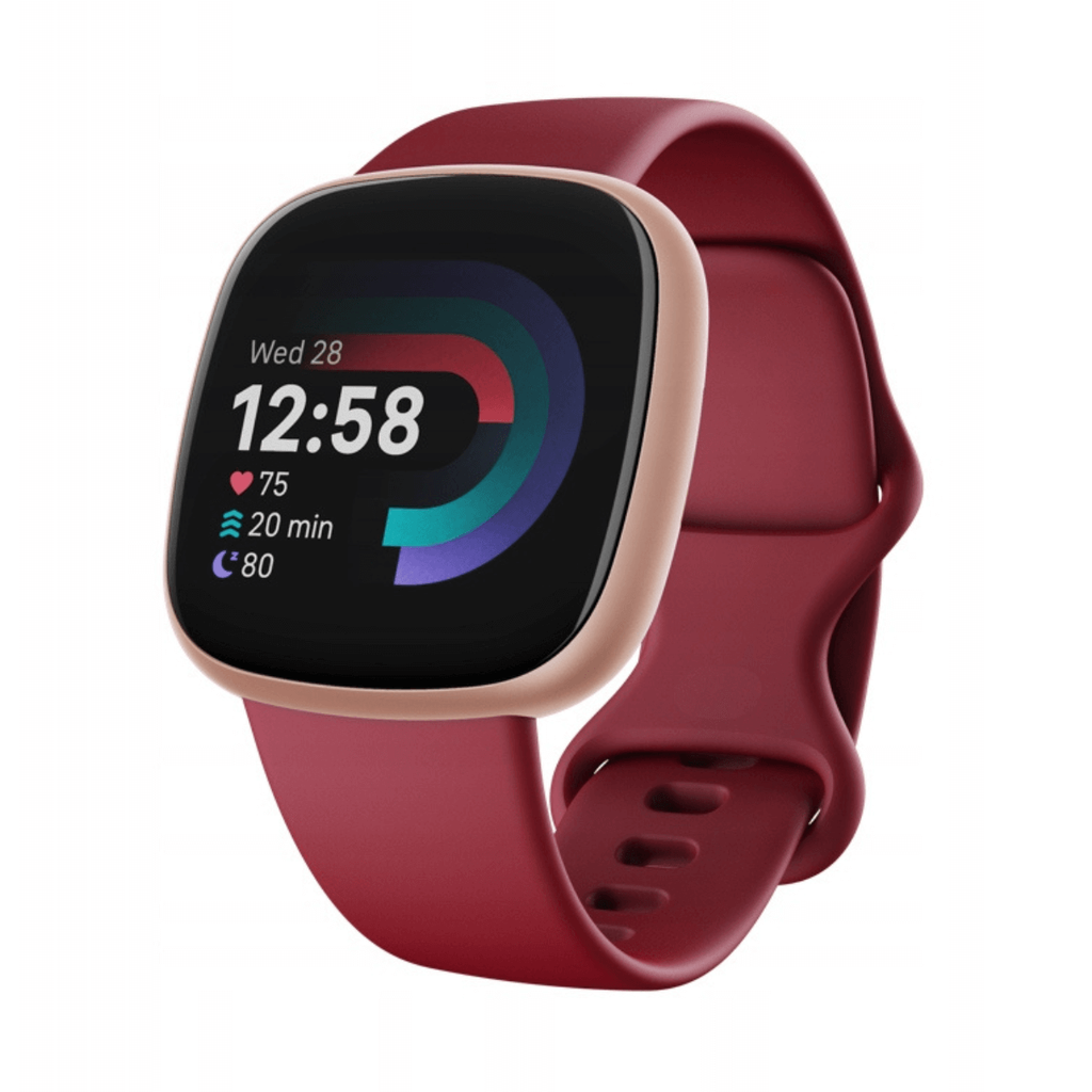 Google Fitbit Versa 4 GPS 40mm Smartwatch Rojo (Beet Juice)