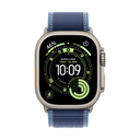 Apple Watch Ultra 3 GPS + Cellular 49mm Titanio Natural con Correa Trail Loop Azul (Bright Blue) - Talla M/L

