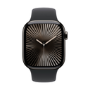Apple Watch Series 10 GPS + Cellular 42mm Titanio Negro (Slate) y Correa Deportiva Negra - Talla S/M