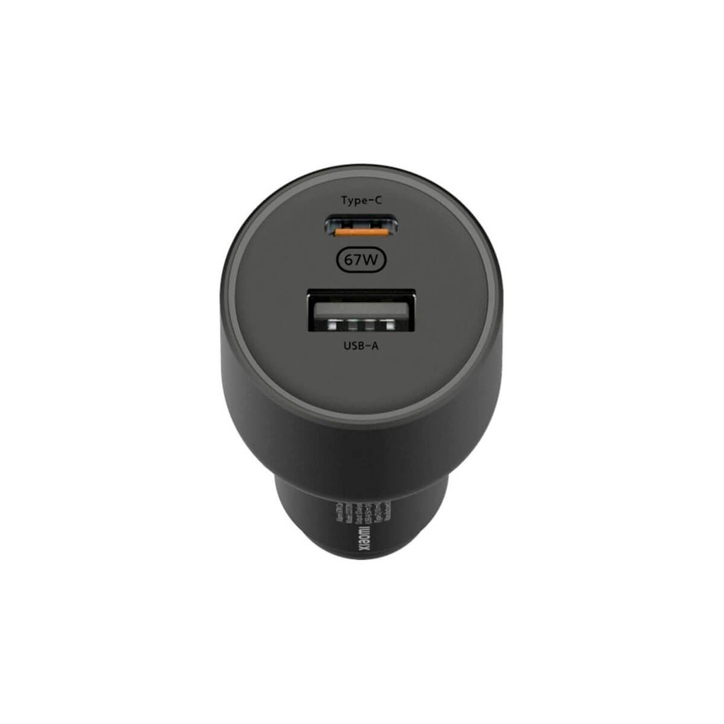 Xiaomi 67W Car Charger USB-A Tipo-C Negro (Black) BHR6814GL