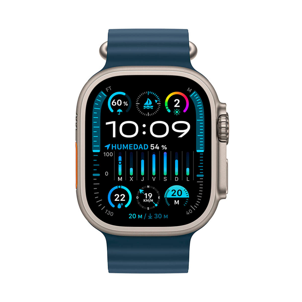 Apple Watch Ultra 2 GPS + Cellular 49mm Titanio con Correa Ocean Azul