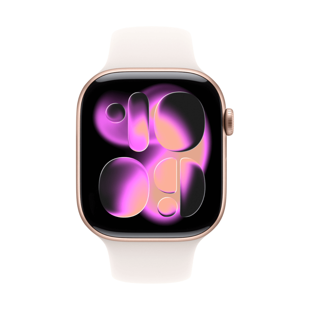Apple Watch Series 11 GPS 46mm Aluminio Oro Rosa y Correa Sport Band Rosa (Light Blush) - Talla M/L