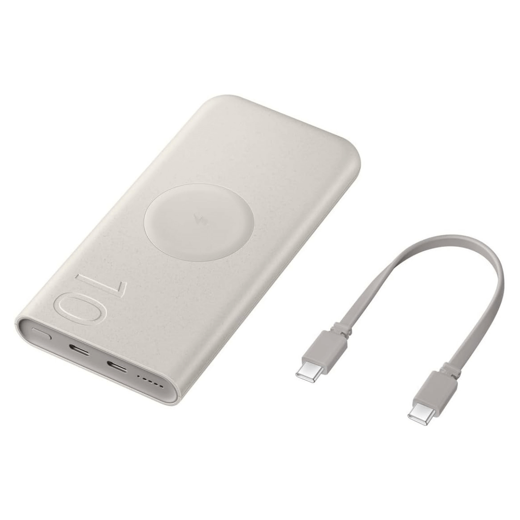 Samsung Power Bank 10000 mAh Wireless Charger Beige EB-U2510XUEGEU