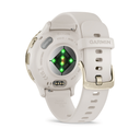 Garmin Venu 3S 41mm Bisel de Acero Inoxidable Gris Gold (Ivory) con Correa de Silicona Beige