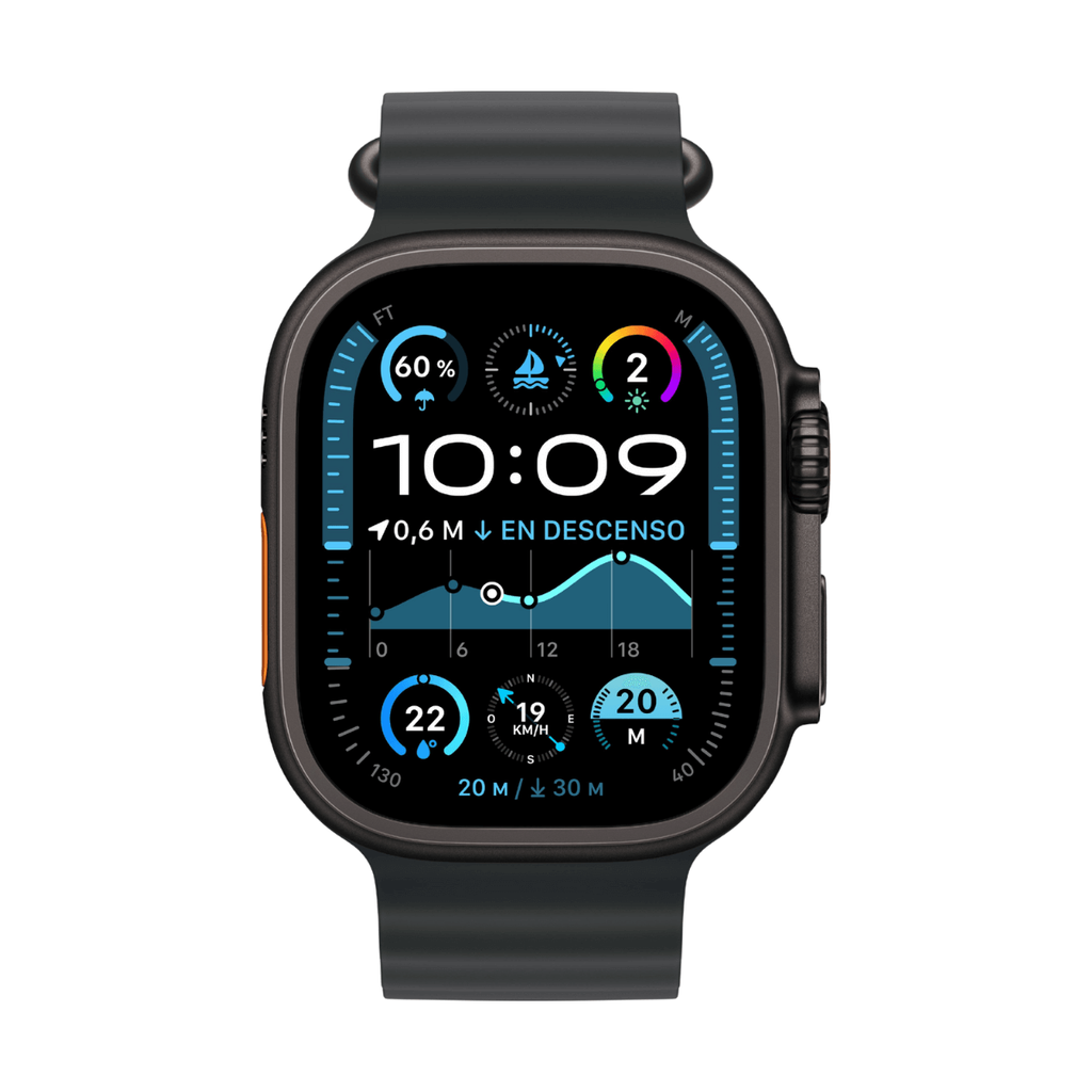 Apple Watch Ultra 2 GPS + Cellular 49mm Titanio Negro con Correa Ocean Negra (Black)
