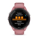 Garmin Forerunner 265S Bluetooth 42 mm Negro, Rosa (Black,Pink) + correa Silicona Rosa, Blanco