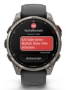 Garmin fēnix Bluetooth 47 mm Grafito, Titanio (Graphite,Titanium) + correa Silicona Negro