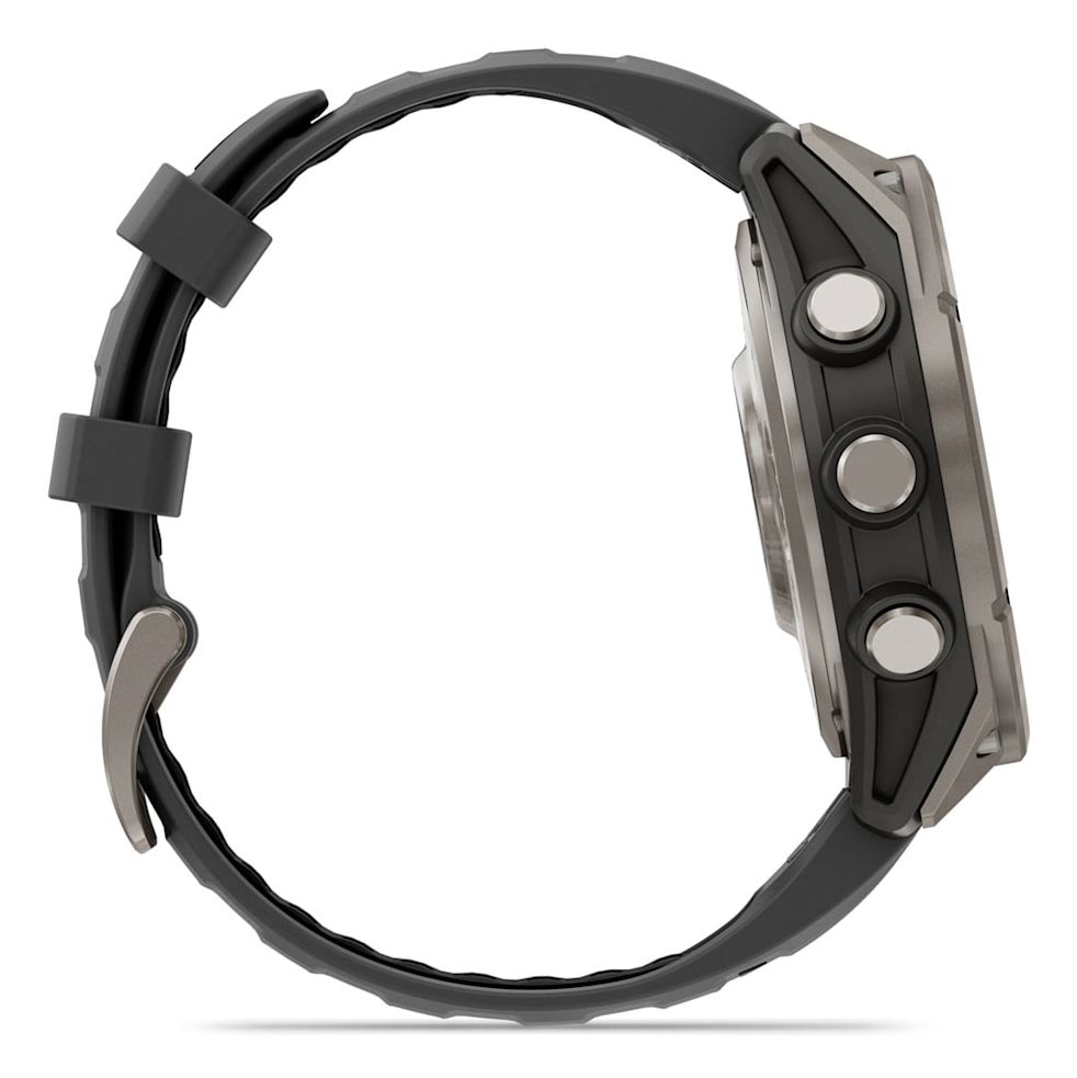 Garmin fēnix Bluetooth 47 mm Grafito, Titanio (Graphite,Titanium) + correa Silicona Negro