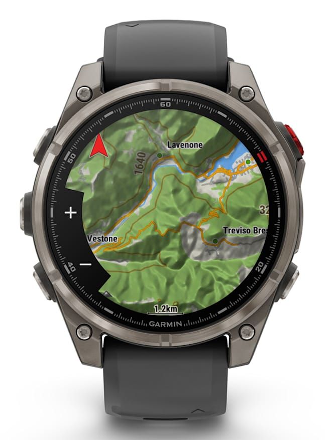 Garmin fēnix Bluetooth 47 mm Grafito, Titanio (Graphite,Titanium) + correa Silicona Negro