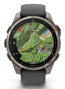 Garmin fēnix Bluetooth 47 mm Grafito, Titanio (Graphite,Titanium) + correa Silicona Negro