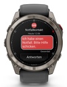Garmin fēnix Bluetooth 51 mm Grafito, Titanio (Graphite,Titanium) + correa Silicona Negro