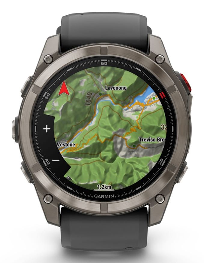 Garmin fēnix Bluetooth 51 mm Grafito, Titanio (Graphite,Titanium) + correa Silicona Negro