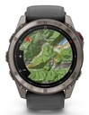 Garmin fēnix Bluetooth 51 mm Grafito, Titanio (Graphite,Titanium) + correa Silicona Negro