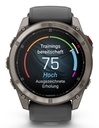 Garmin fēnix Bluetooth 51 mm Grafito, Titanio (Graphite,Titanium) + correa Silicona Negro