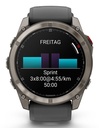 Garmin fēnix Bluetooth 51 mm Grafito, Titanio (Graphite,Titanium) + correa Silicona Negro