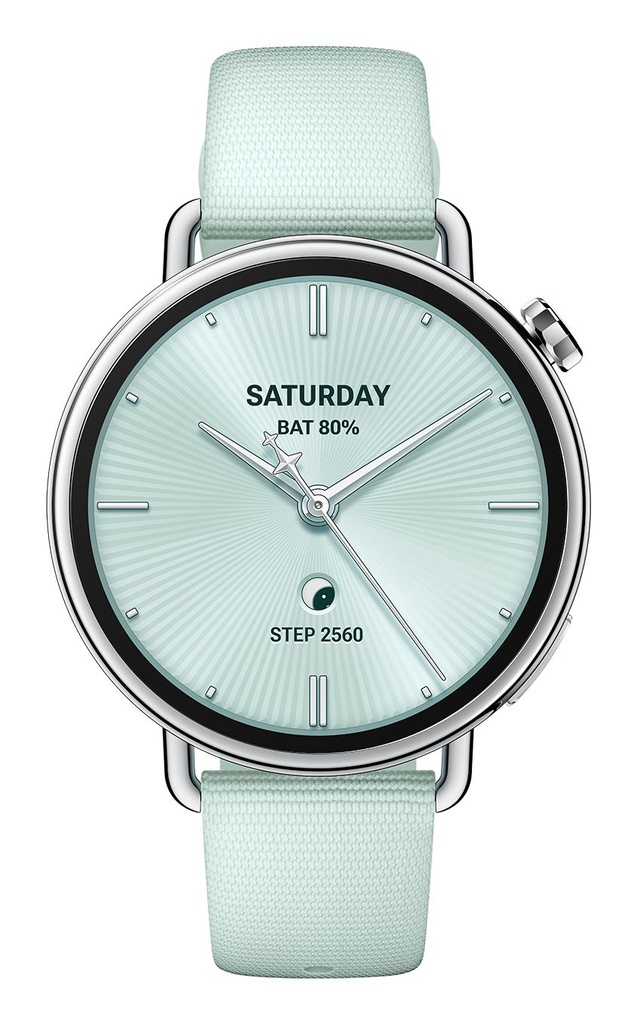 Xiaomi S4 Bluetooth 41 mm Plata (Silver) + correa Color menta