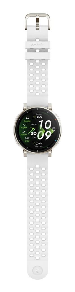 Amazfit Active 3 Bluetooth Oro (Gold) + correa Silicona Blanco