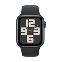 Apple Watch SE (2ª Gen) 2023 GPS + Cellular 40mm Aluminio y Correa Deportiva Negro (Midnight) - Talla S/M