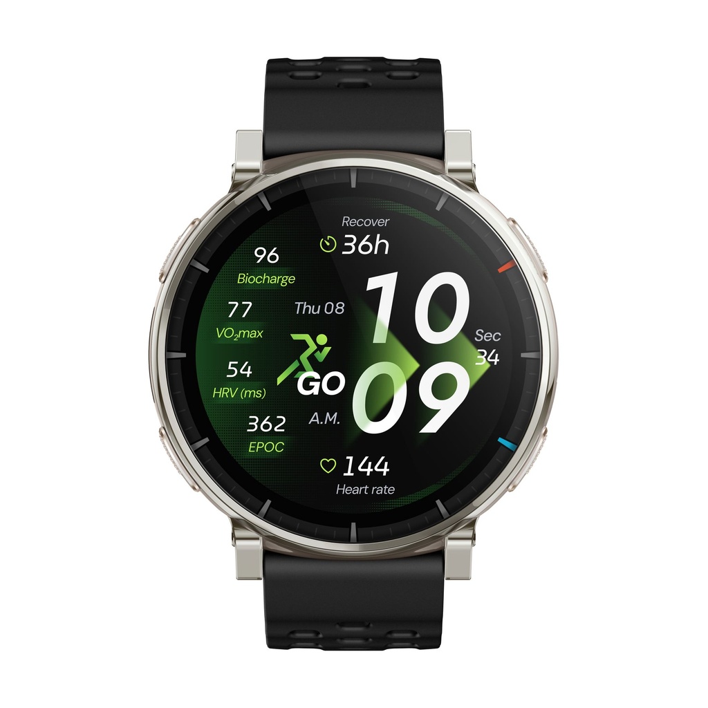 Amazfit Active 3 Bluetooth Oro (Gold) + correa Silicona Negro W2558GL1N