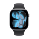 Apple Watch Series 11 GPS 46mm Aluminio Gris espacial y Correa Sport Band Negra - Talla M/L
