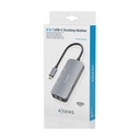 Docking USB Tipo-C Aisens ASUC-6P019-GR/ 1xHDMI 4K/ 3xUSB/ 1xRJ45/ 1xUSB Tipo-C PD/ Gris