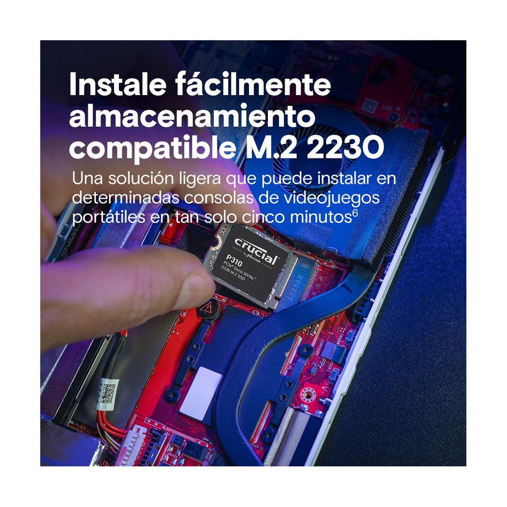 SSD CRUCIAL M.2 2TB PCIE4.0 NVME P310 2230