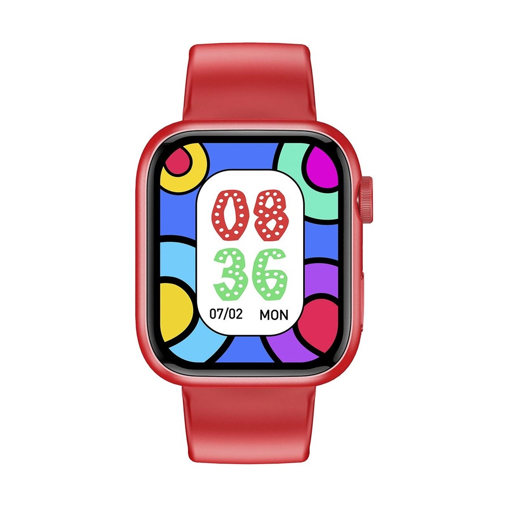 Smartwatch Forever IGo Watch 3 JW-500/ Notificaciones/ Frecuencia Cardíaca/ Rojo