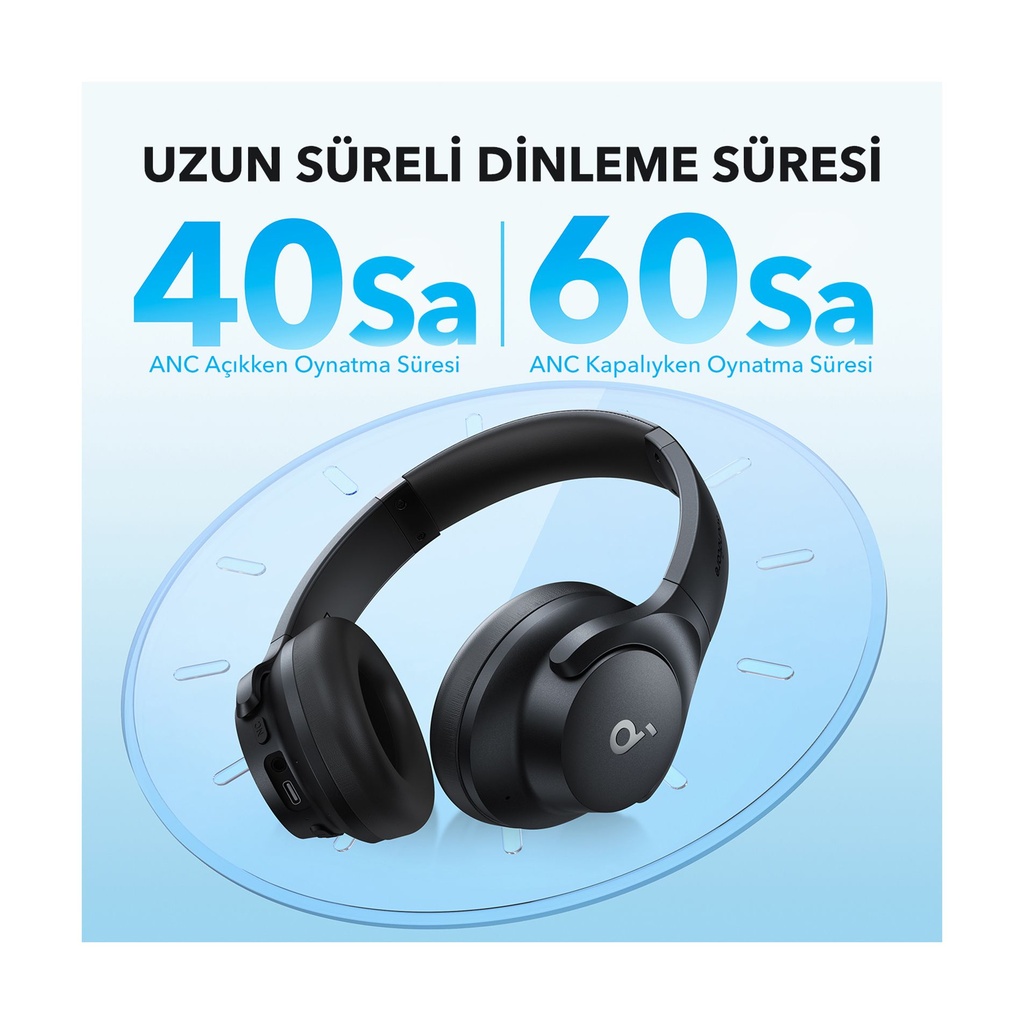 Soundcore Q20i, Alámbrico, Llamadas/Música, Auriculares, Blanco