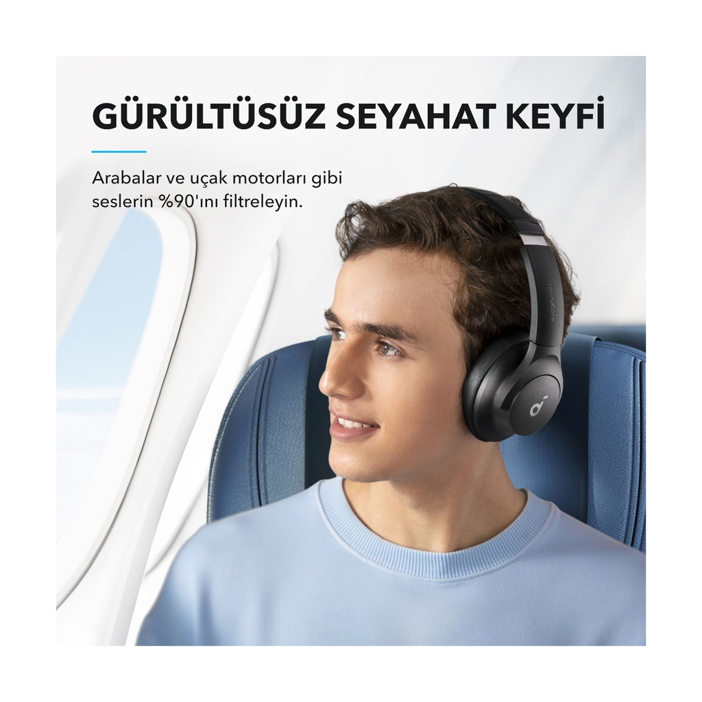 Soundcore Q20i, Alámbrico, Llamadas/Música, Auriculares, Blanco