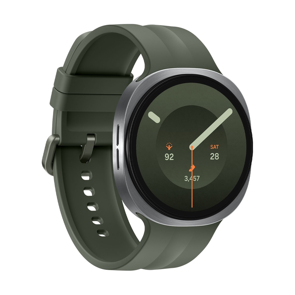 Samsung Galaxy Watch9 44mm Bluetooth Plata (Silver) y correa Sport Band Oliva L350