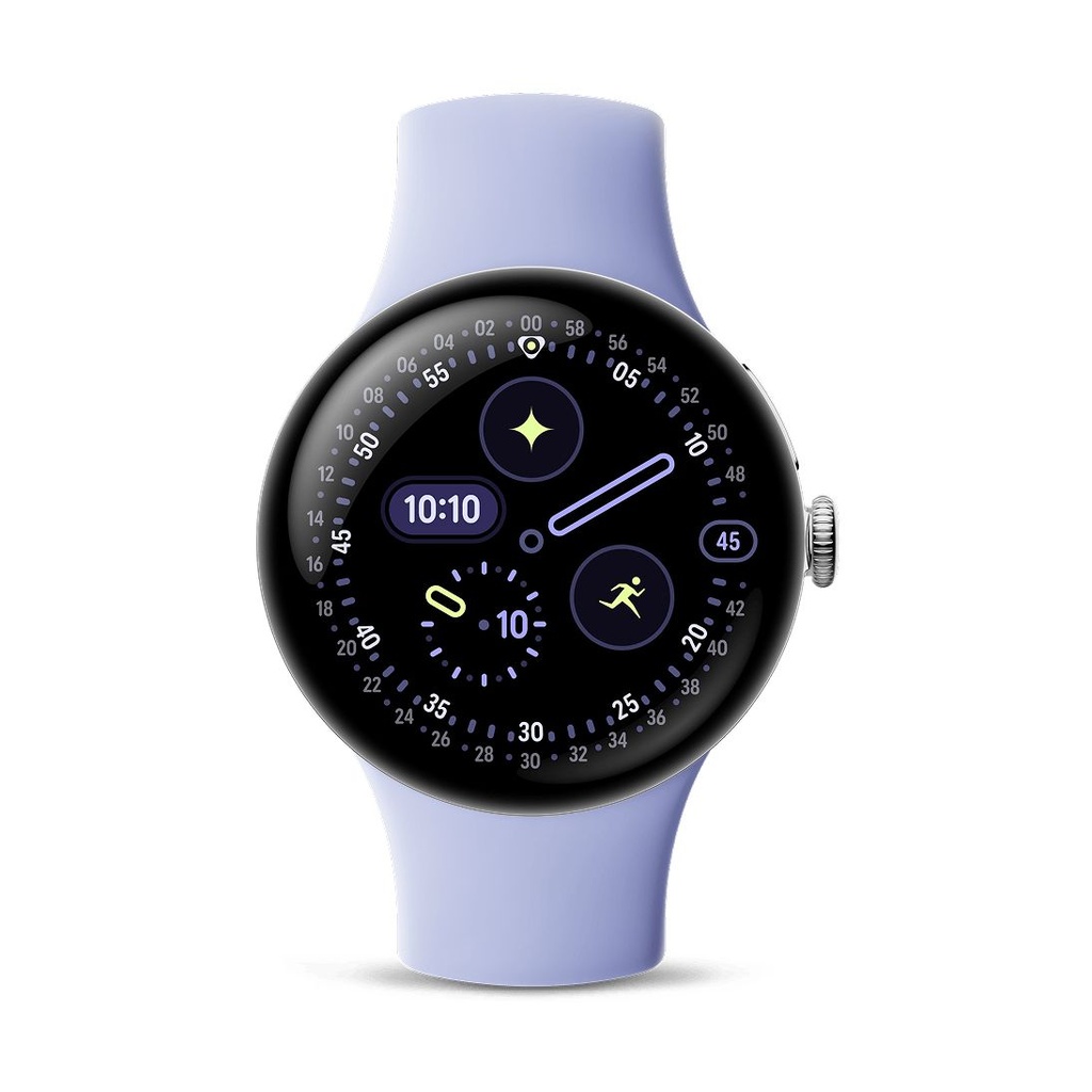 Google Pixel Watch 4 41mm LTE Plata (Polished Silver Aluminium) y Correa Deportiva Lila (Iris) GA10839