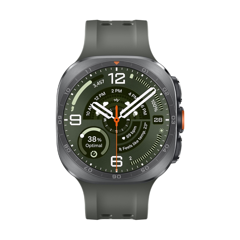 Samsung Galaxy Watch Ultra2 47mm LTE Plateado Titanio (Titanium Silver) y Correa Marine Band Oliva L715