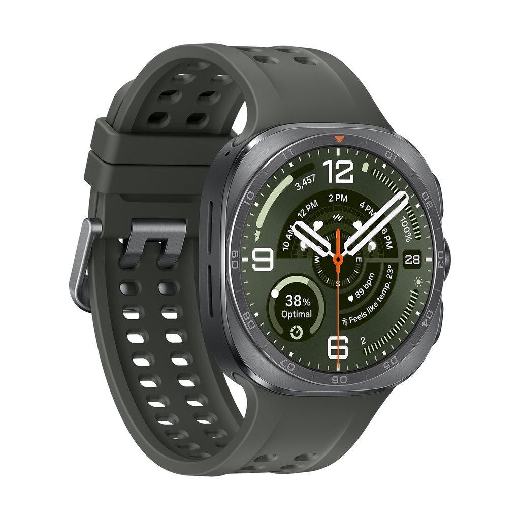 Samsung Galaxy Watch Ultra2 47mm LTE Plateado Titanio (Titanium Silver) y Correa Marine Band Oliva L715