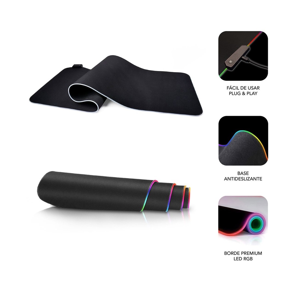 Subblim MP-02RGB01 LED RGB XL mat/ 800 x 300 x 4 mm