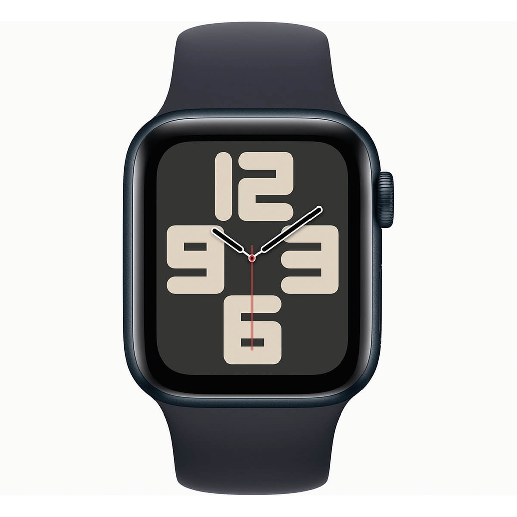 Apple Watch SE (2ª Gen) 2023 GPS 44mm Aluminio y Correa Deportiva Negro (Midnight) - Talla S/M