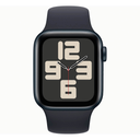 Apple Watch SE (2ª Gen) 2023 GPS 44mm Aluminio y Correa Deportiva Negro (Midnight) - Talla S/M