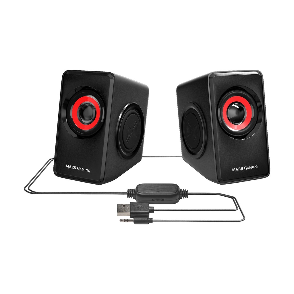 Mars Gaming MS1/ 10W/ 2.0/ Red Speakers