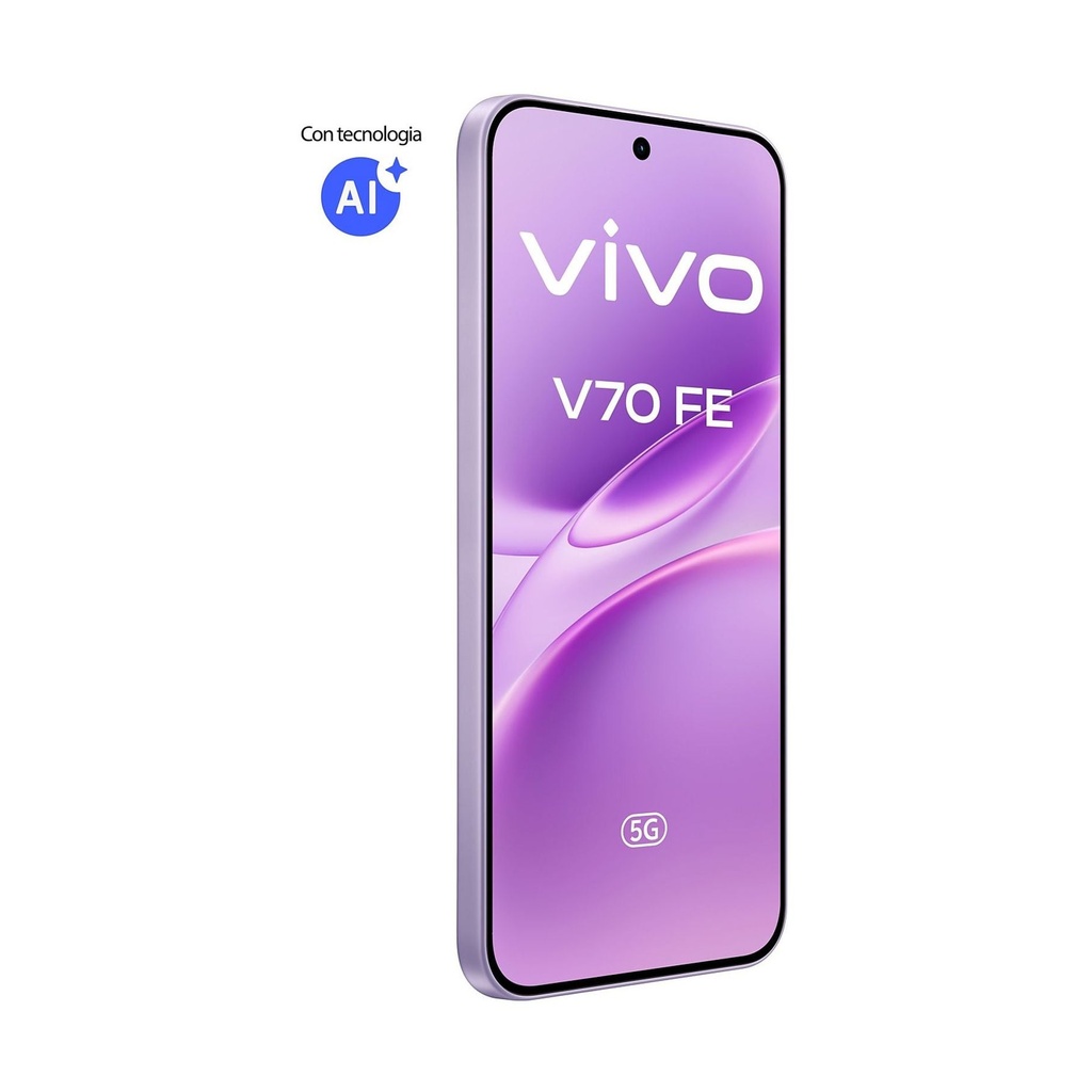 Vivo V70 FE 5G 8GB/512GB Púrpura (Muse Purple) Dual SIM Incluye Cargador + Auriculares