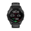Garmin Forerunner 265 46mm GPS Bisel y Carcasa Negro con Correa de Silicona Negro/Gris
