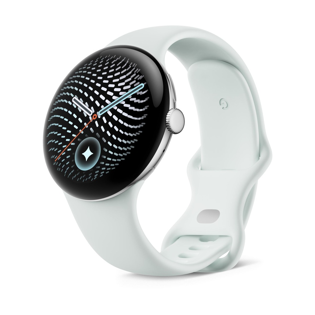 Google Pixel Watch 5 45mm Bluetooth Aluminio Plata (Polished Silver) y correa deportiva Gris Niebla (Fog)