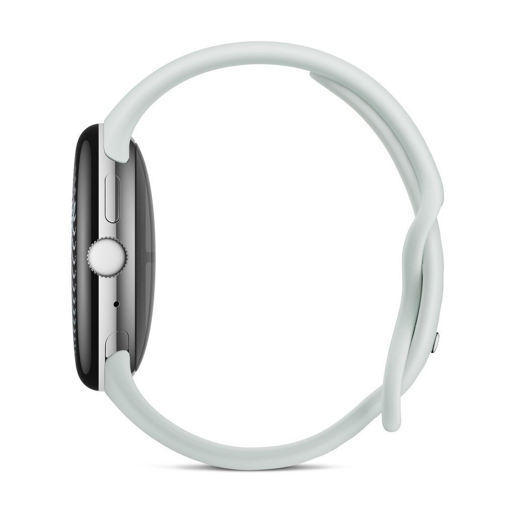 Google Pixel Watch 5 45mm Bluetooth Aluminio Plata (Polished Silver) y correa deportiva Gris Niebla (Fog)