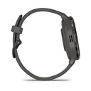 Garmin Venu 3S 41mm Bisel de Acero Inoxidable Gris con Correa de Silicona Gris (Pebble Grey)