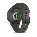 Garmin Venu 3S 41mm Bisel de Acero Inoxidable Gris con Correa de Silicona Gris (Pebble Grey)