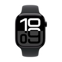 Apple Watch Series 10 GPS + Cellular 46mm Aluminio Negro (Jet Black) y Correa Deportiva Negra - Talla S/M
