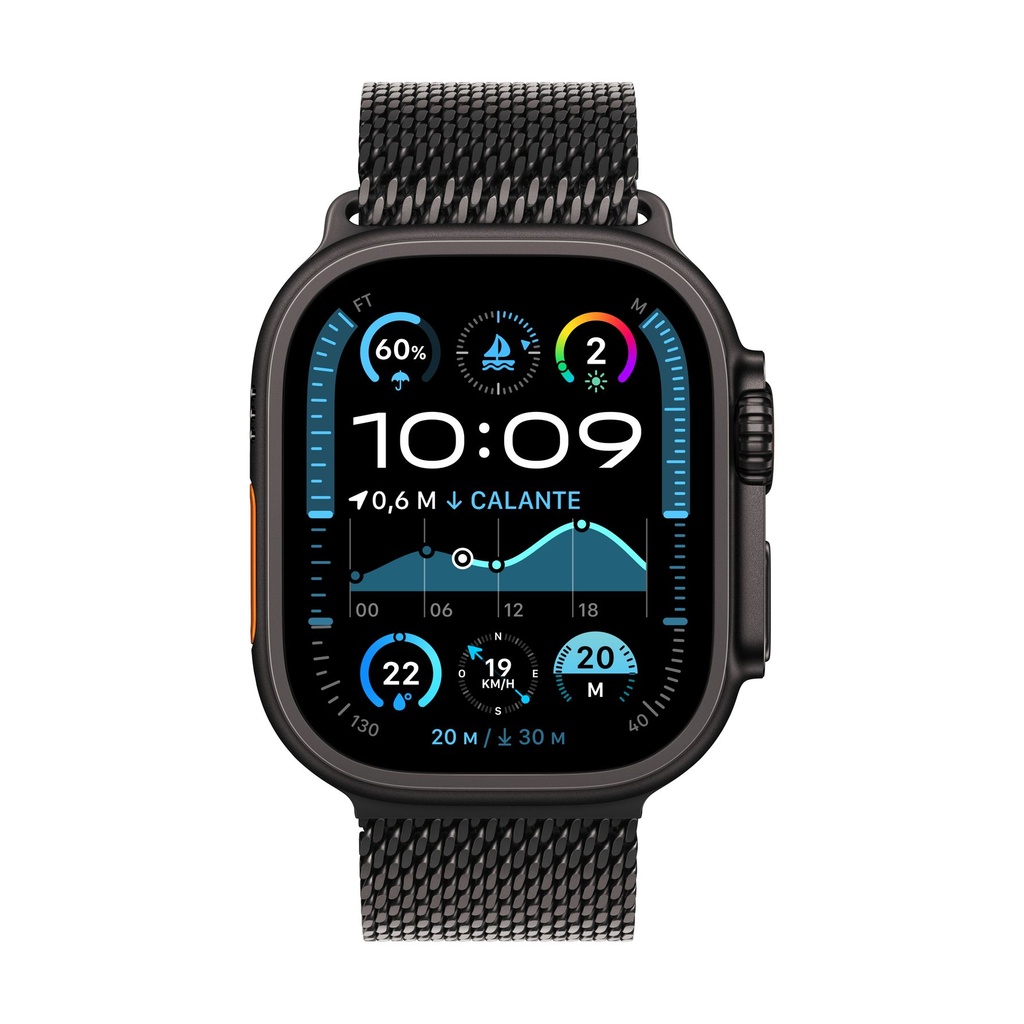 Apple Watch Ultra 2 GPS + Cellular 49mm Titanio Negro con Correa Milanese Loop Titanio - Talla M