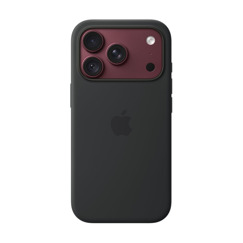 Funda de silicona Apple con MagSafe para el iPhone 18 Pro - Negro