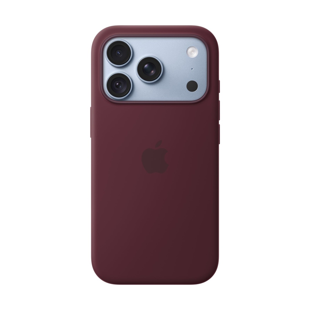 Funda de silicona Apple con MagSafe para el iPhone 18 Pro - Burdeos